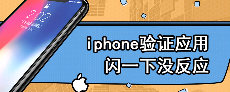 iphone验证应用闪一下没反应