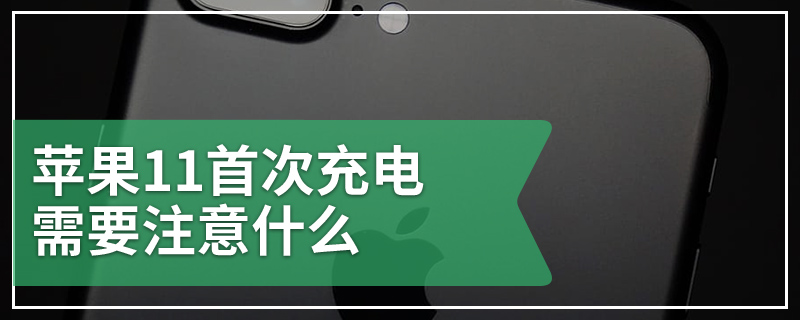 苹果11首次充电需要注意什么