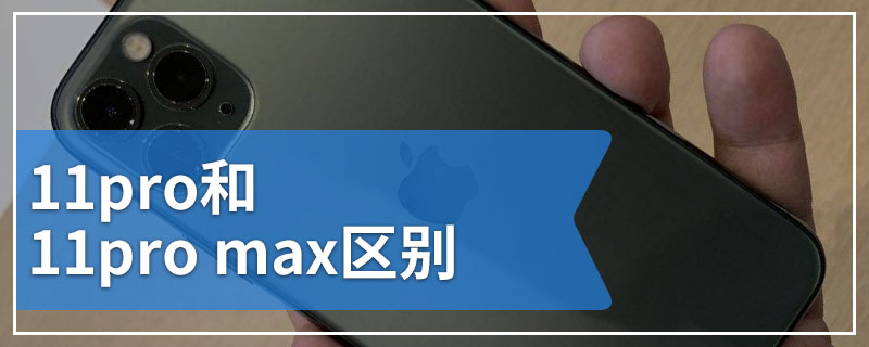 11pro和11pro max区别