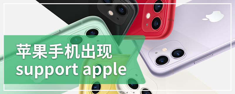 苹果手机出现support apple