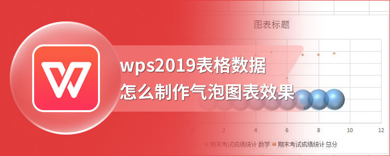 wps2019表格数据怎么制作气泡图表效果