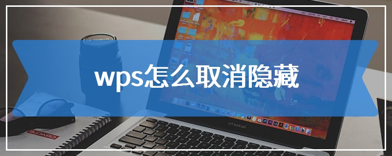 wps怎么取消隐藏