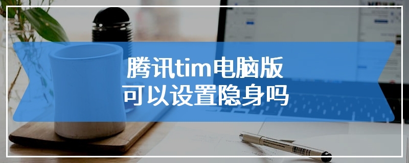 腾讯tim电脑版可以设置隐身吗