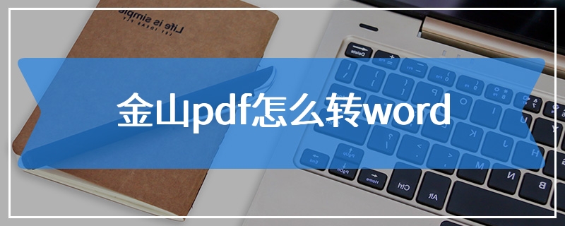 金山pdf怎么转word