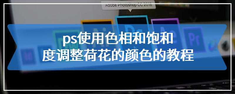 ps使用色相和饱和度调整荷花的颜色的教程