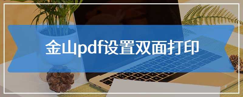 金山pdf设置双面打印