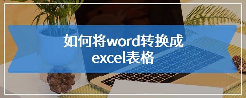 如何将word转换成excel表格