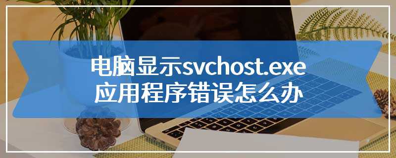 电脑显示svchost.exe应用程序错误怎么办