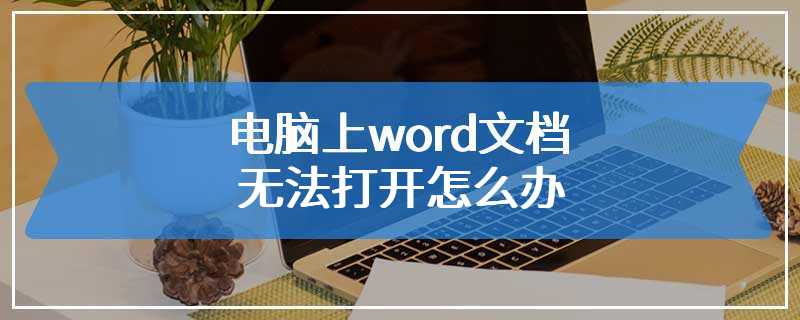 电脑上word文档无法打开怎么办