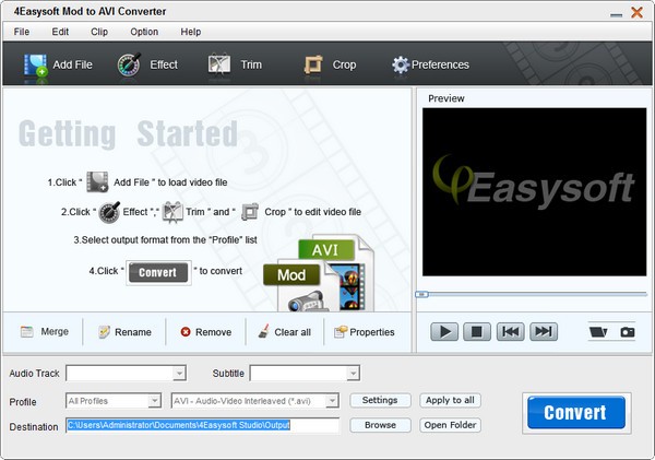 4Easysoft Mod to AVI Converter(Mod至AVI转换器)