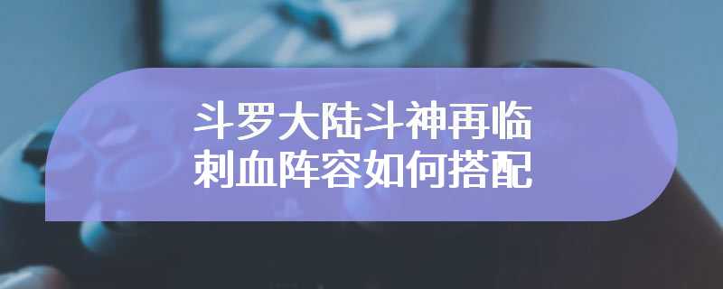 斗罗大陆斗神再临刺血阵容如何搭配