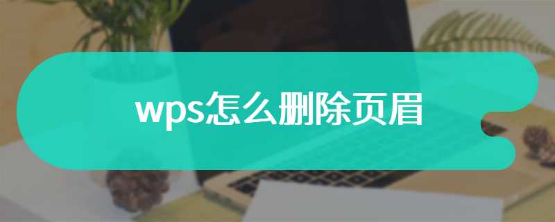 wps怎么删除页眉