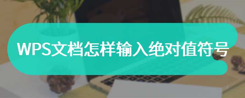 WPS文档怎样输入绝对值符号